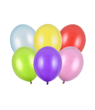 Strong Balloons Ballonnen Kleuren Mix Metallic | 10 stuks | 30cm = 12"