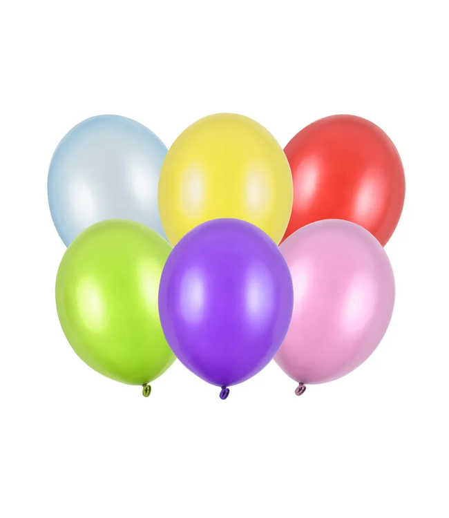 Strong Balloons Ballonnen Kleuren Mix Metallic | 10 stuks | 30cm = 12"