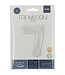 OUTLET Cijferballon  7| Wit Metallic Mat| 86 cm