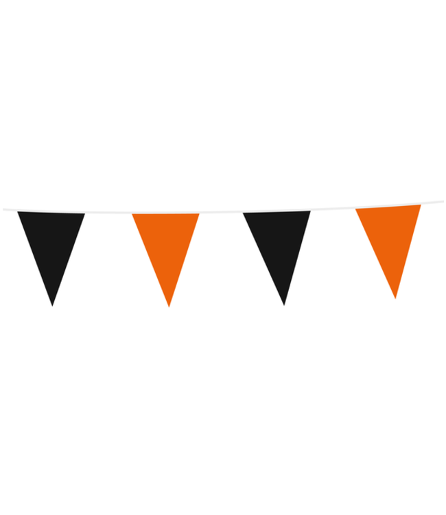 Fiesta Vlaggenlijn XXL | Zwart + Oranje | 10 meter