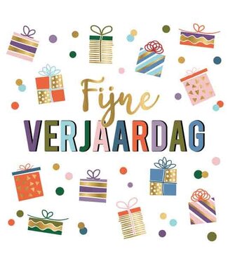 Artige Wenskaart XXL | Fijne verjaardag