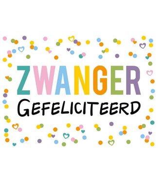 Artige Wenskaart | Zwanger gefeliciteerd