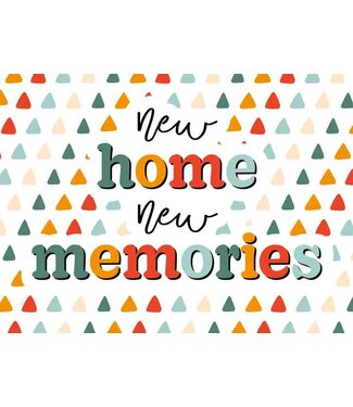 Artige Wenskaart | New home New memories