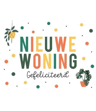 Artige Wenskaart | Te gek! Een nieuwe plek