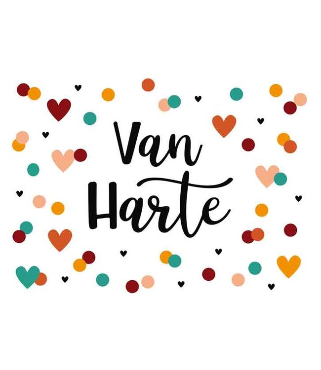 Artige Wenskaart | Van harte