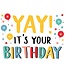 Artige Wenskaart | Yay! It's your birthday