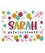 Artige Wenskaart | Sarah Gefeliciteerd