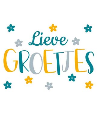 Artige Wenskaart | Lieve groetjes