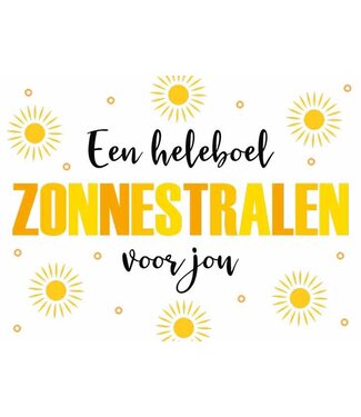 Artige Wenskaart | Een heleboel zonnestralen voor jou