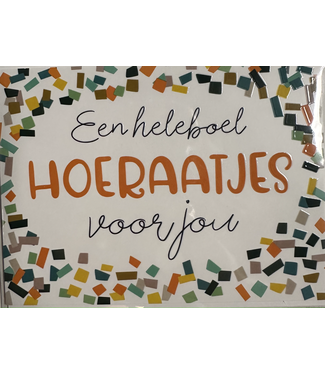 Artige Wenskaart | Een heleboel hoeraatjes voor jou