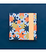 House of Products Cadeaupapier - Grote Sterren - Goud Blauw/Fluor Oranje - Perzik - 70 cm x 3 m