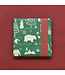 House of Products Cadeaupapier Kerst - Vintage Donker Groen - Rood - 70 cm x 3 m