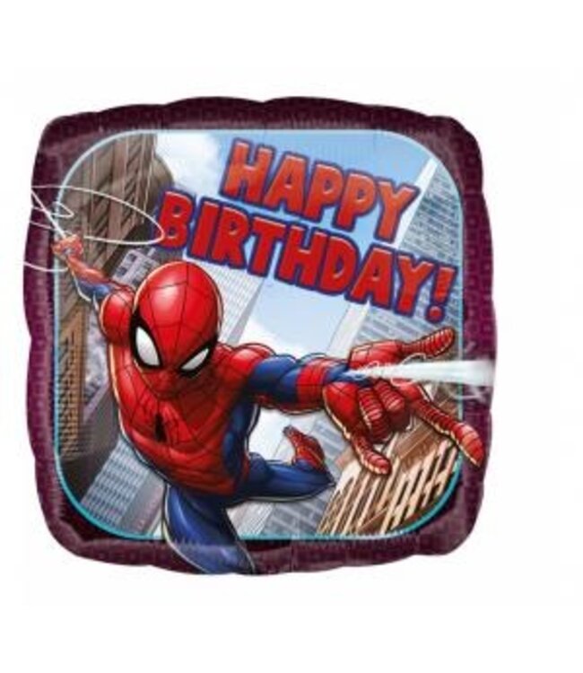 GoDan Folieballon Happy Birthday Spiderman - 46cm