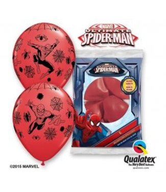 GoDan Spiderman ballonnen - rood - 6 stuks