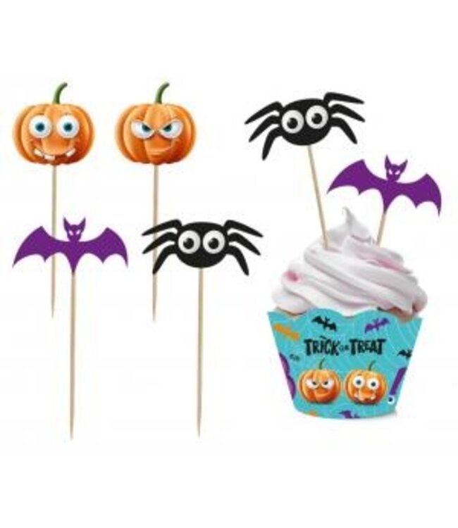 GoDan Cupcake & toppers set | HALLOWEEN | 12-delig