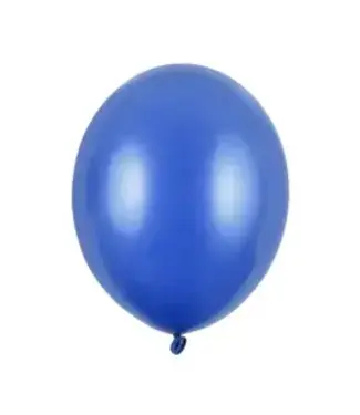 Strong Balloons Ballonnen blauw metallic MINI - zak 100 stuks