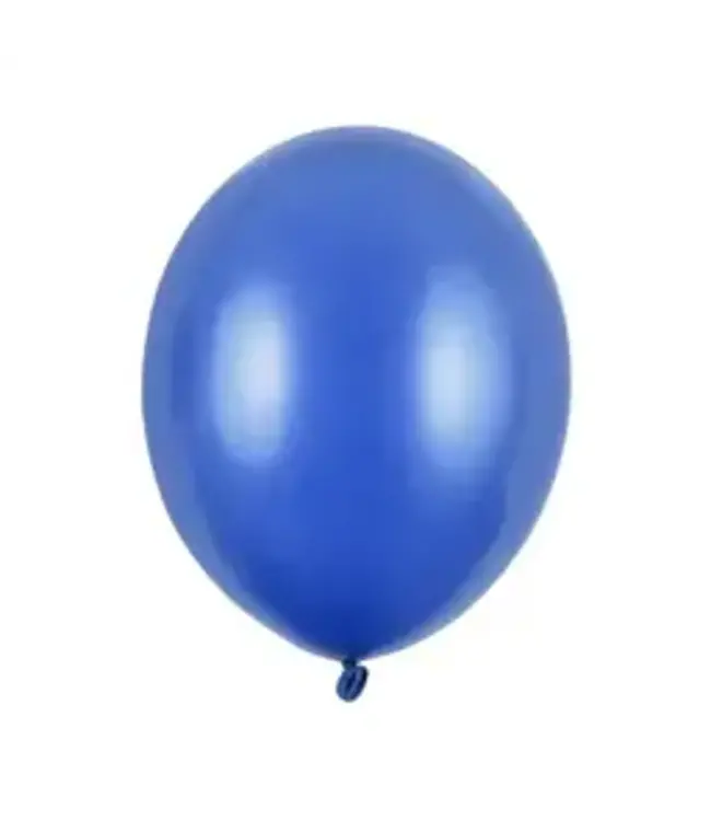 Ballonnen blauw metallic MINI - zak 100 stuks