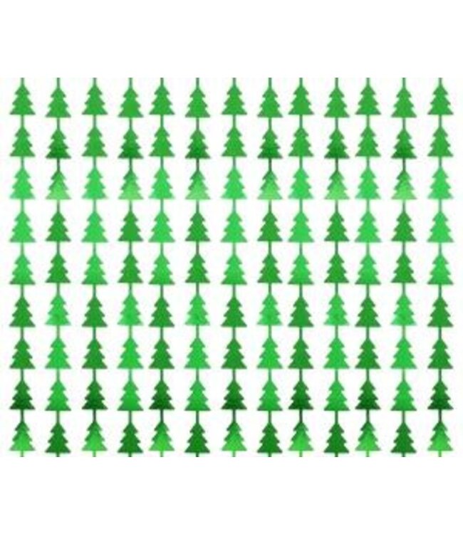 GoDan Backdrop Kerst - Kerstbomen Groen - 100cm x 200cm