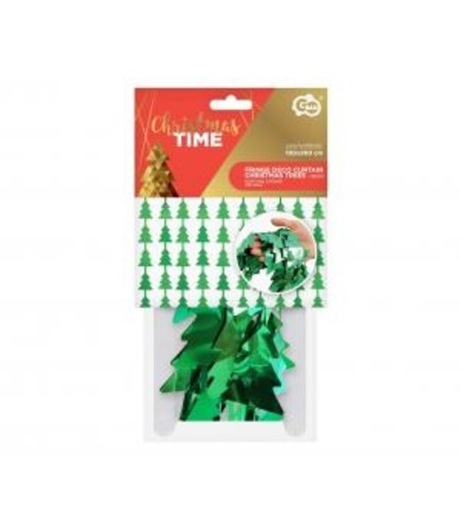 OUTLET Backdrop Kerst - Kerstbomen Groen - 100cm x 200cm