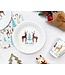 OUTLET Kerst bordjes - Hello Winter - rendieren - 6 stuks