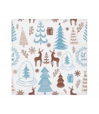 GoDan Kerst servetten - Hello Winter - 20 stuks