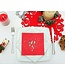 GoDan Kerst servetten - Joy met sterretjes - Rood - 20 stuks