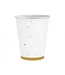 Papieren bekers Celebrate | Goud | 250mL | 6 stuks