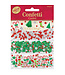 OUTLET Kerst confetti - folie/papier - 3 soorten - 34gr