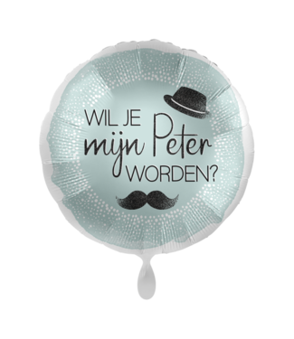 Everloon Folieballon Wil je mijn Peter worden? | 43 cm