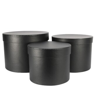 Sempertex Hat boxes zwart | 3 stuks