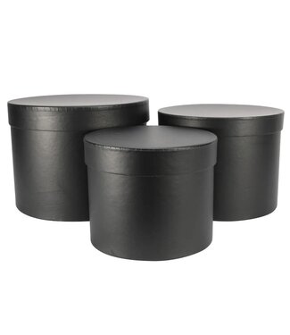 Sempertex OUTLET Hat boxes zwart | 3 stuks