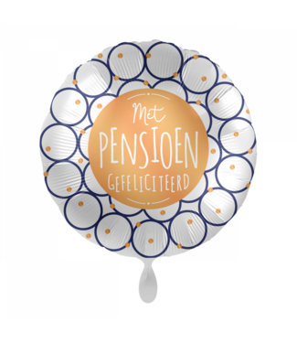 Everloon Folieballon Met Pensioen Gefeliciteerd | 43 cm