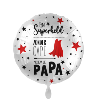 Everloon Folieballon Een superheld zonder cape noem je PAPA | 43 cm
