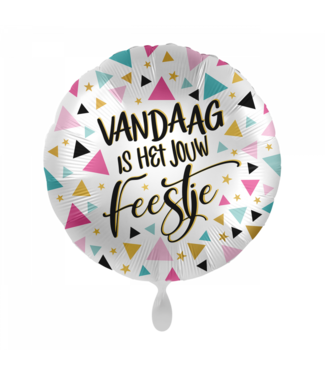 Everloon Folieballon Vandaag is het jouw feestje | 43 cm