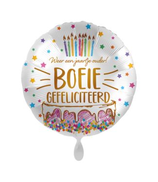Everloon Folieballon Weer een jaartje ouder BOEIE | 43 cm