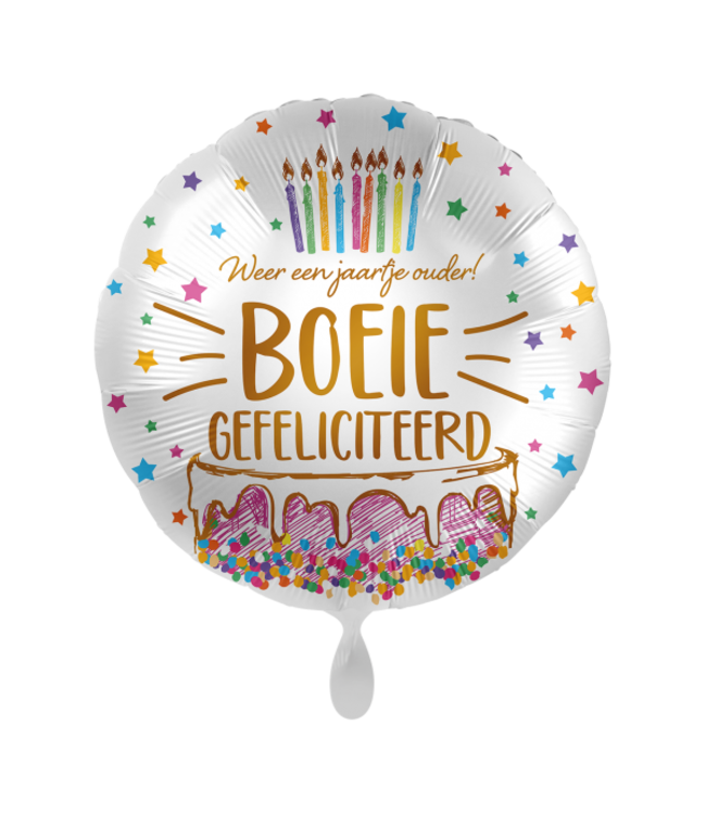 Everloon Folieballon Weer een jaartje ouder BOEIE | 43 cm