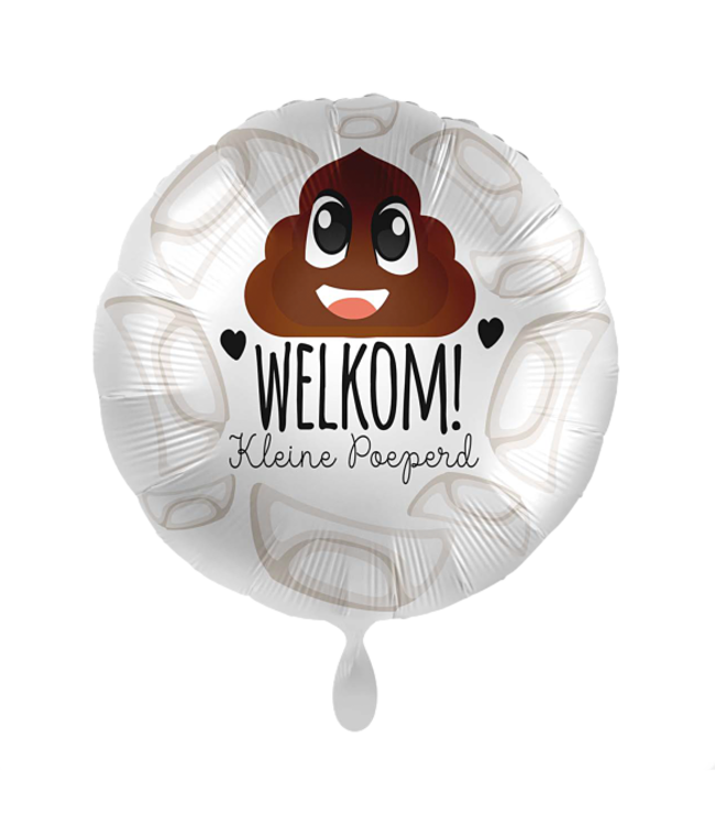 Everloon Folieballon Welkom Kleine Poeperd | 43 cm