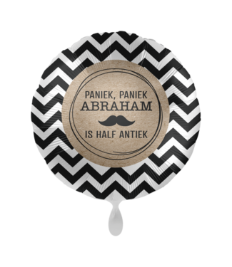 Everloon Folieballon Paniek, paniek Abraham is half antiek | 43 cm