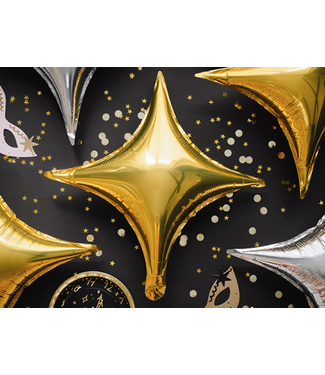 PartyDeco Folieballon ster | goud | 42 cm
