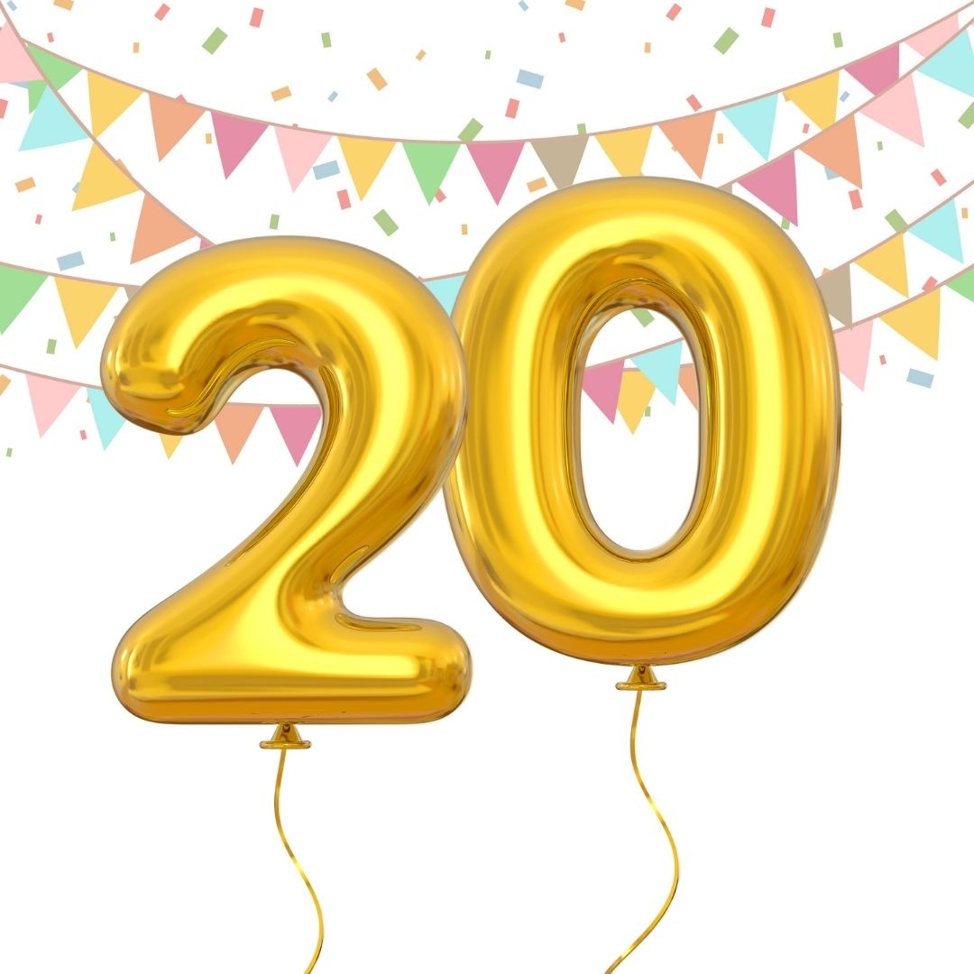 20 jaar | Versiering voor de 20e verjaardag