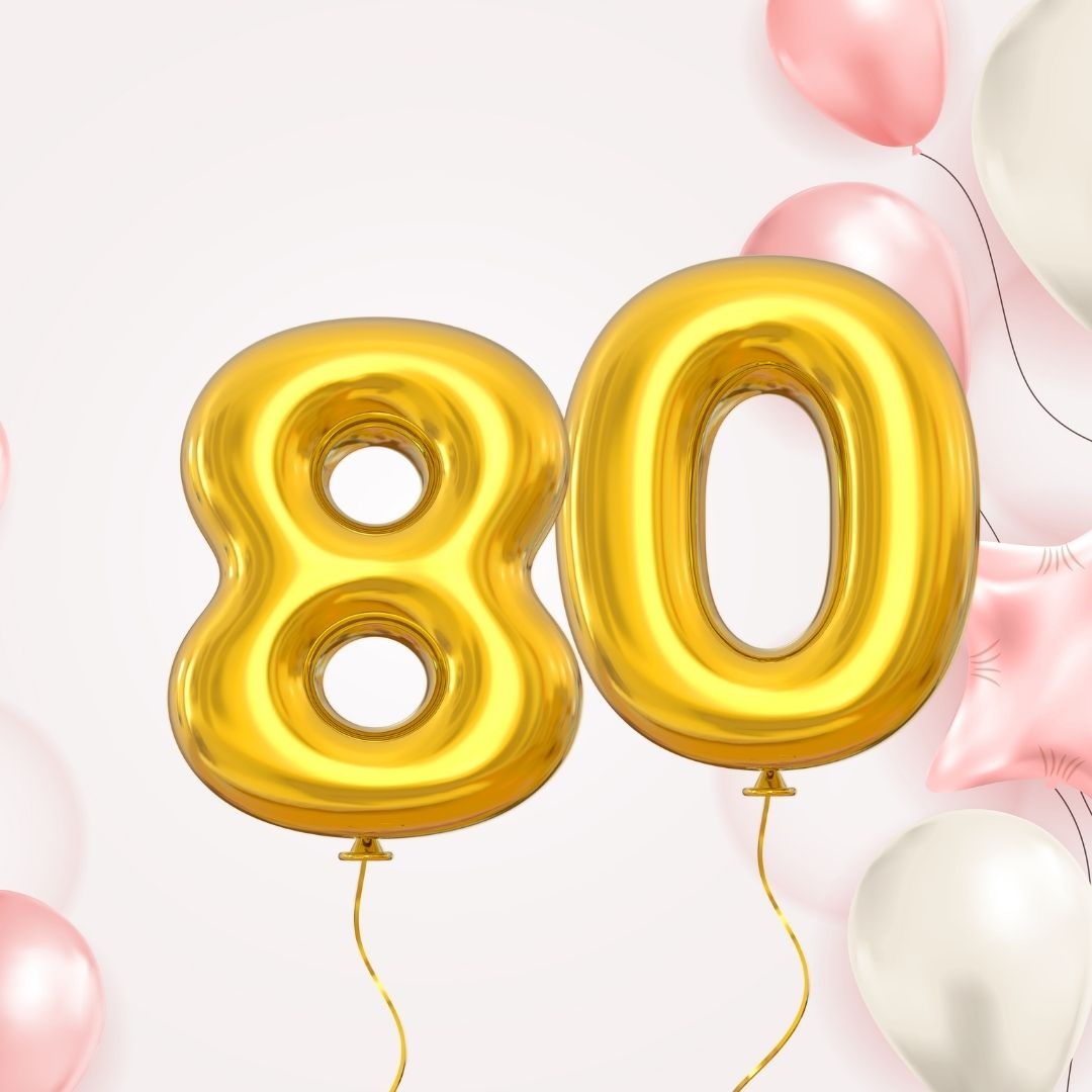 80 jaar | Versiering voor de 80e verjaardag