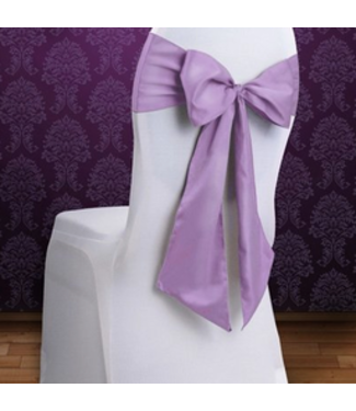 PartyDeco OUTLET Paars stoelstrikken | 0,15 x 2,75 m | 10 stuks
