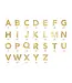 Stickers goud alfabet | 52 stickers