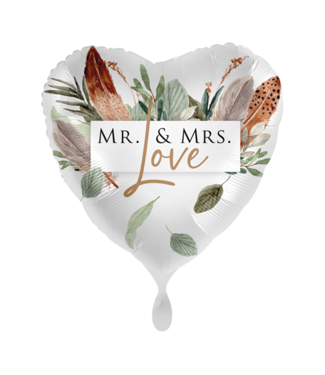 Everloon Folieballon Mr. & Mrs. Love | 43 cm