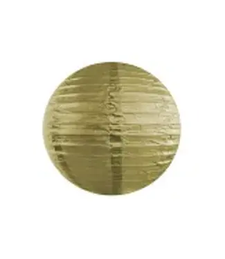 PartyDeco Lampion goud | 35 cm