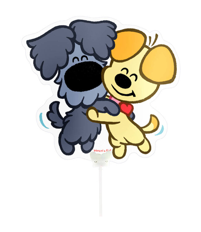 Woezel en Pip | Figuurballon mini | 28 x 26 cm