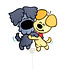 Woezel en Pip | Figuurballon mini | 28 x 26 cm