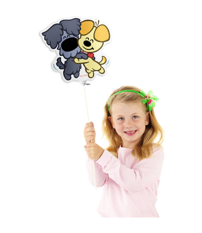 Woezel en Pip | Figuurballon mini | 28 x 26 cm