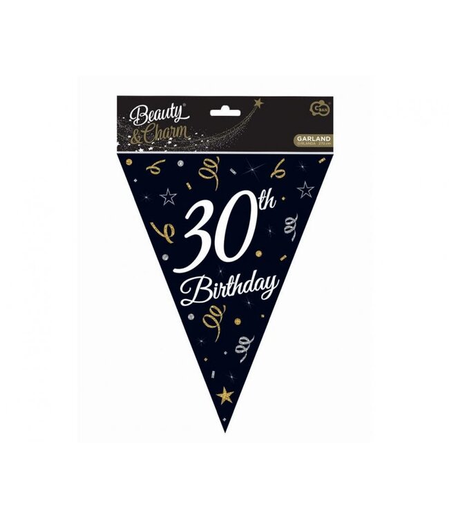 Vlaggenlijn 30th birthday | 28 x 270 cm