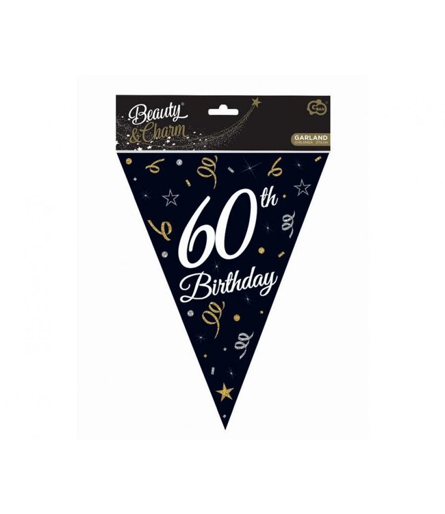 Vlaggenlijn 60th birthday | 28 x 270 cm